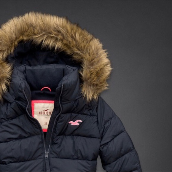 hollister heavy puffer jacket